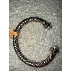 David Yurman Cable Bracelet with Pearls